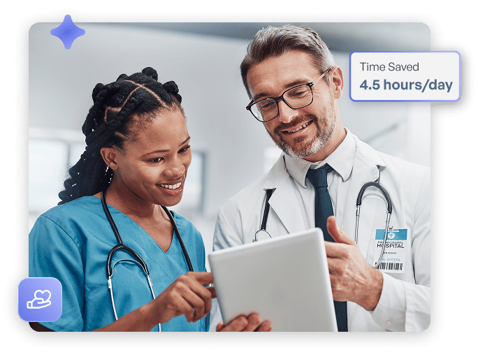 Doctor with tablet